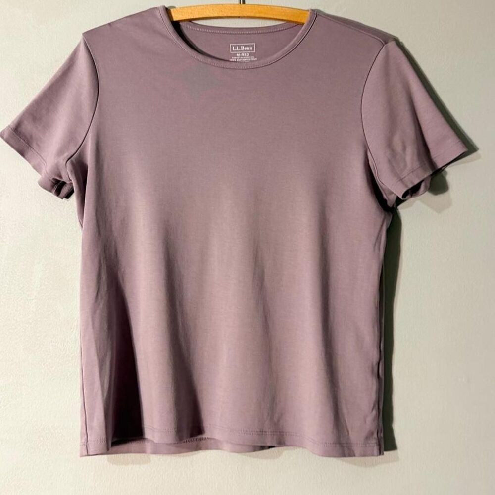 L.L.Bean Supima cotton tee in mauve
